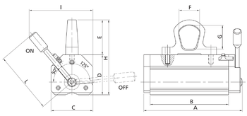 Permanentní břemenový magnet MaxX 250, nosnost 250 kg - 4